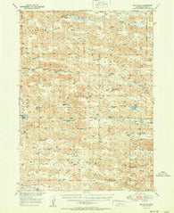 Big Falls Nebraska Historical topographic map, 1:62500 scale, 15 X 15 Minute, Year 1951