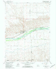 Big Springs Nebraska Historical topographic map, 1:24000 scale, 7.5 X 7.5 Minute, Year 1961