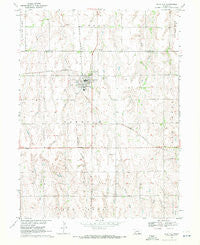 Blue Hill Nebraska Historical topographic map, 1:24000 scale, 7.5 X 7.5 Minute, Year 1969