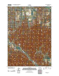 Bordeaux Nebraska Historical topographic map, 1:24000 scale, 7.5 X 7.5 Minute, Year 2011