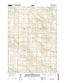 Box Butte SW Nebraska Current topographic map, 1:24000 scale, 7.5 X 7.5 Minute, Year 2014