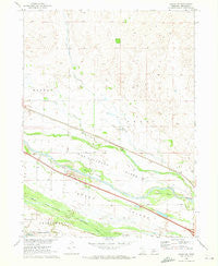 Brady SW Nebraska Historical topographic map, 1:24000 scale, 7.5 X 7.5 Minute, Year 1970