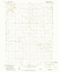 Brandon NW Nebraska Historical topographic map, 1:24000 scale, 7.5 X 7.5 Minute, Year 1961