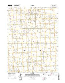 Brandon NE Nebraska Current topographic map, 1:24000 scale, 7.5 X 7.5 Minute, Year 2014