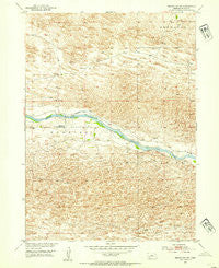 Brewster SW Nebraska Historical topographic map, 1:24000 scale, 7.5 X 7.5 Minute, Year 1952