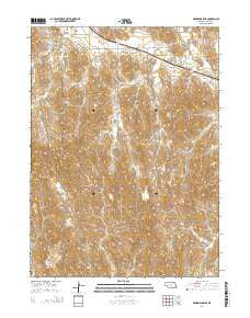 Broken Bow SE Nebraska Current topographic map, 1:24000 scale, 7.5 X 7.5 Minute, Year 2014