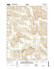 Brownlee Nebraska Current topographic map, 1:24000 scale, 7.5 X 7.5 Minute, Year 2014