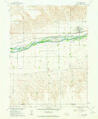 Brule Nebraska Historical topographic map, 1:24000 scale, 7.5 X 7.5 Minute, Year 1961