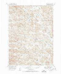 Bull Lake Nebraska Historical topographic map, 1:62500 scale, 15 X 15 Minute, Year 1951