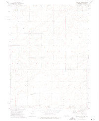 Bushnell SW Nebraska Historical topographic map, 1:24000 scale, 7.5 X 7.5 Minute, Year 1972