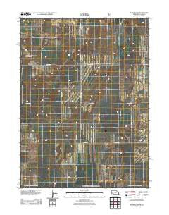 Bushnell SE Nebraska Historical topographic map, 1:24000 scale, 7.5 X 7.5 Minute, Year 2011