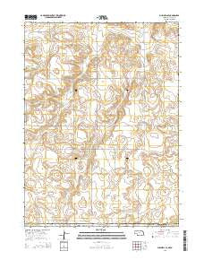 Bushnell SE Nebraska Current topographic map, 1:24000 scale, 7.5 X 7.5 Minute, Year 2014