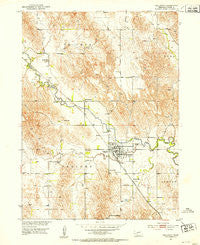 Callaway Nebraska Historical topographic map, 1:24000 scale, 7.5 X 7.5 Minute, Year 1951