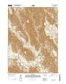 Callaway SE Nebraska Current topographic map, 1:24000 scale, 7.5 X 7.5 Minute, Year 2014
