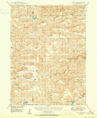 Carr Lake Nebraska Historical topographic map, 1:62500 scale, 15 X 15 Minute, Year 1950