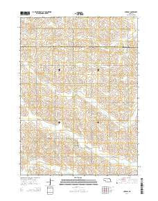 Carroll Nebraska Current topographic map, 1:24000 scale, 7.5 X 7.5 Minute, Year 2014