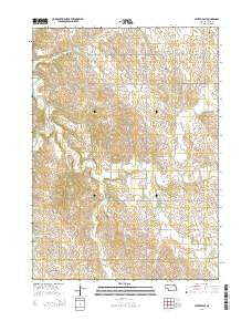 Center East Nebraska Current topographic map, 1:24000 scale, 7.5 X 7.5 Minute, Year 2014