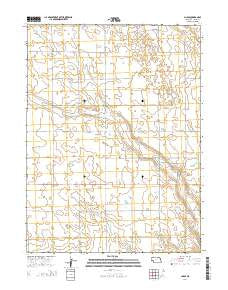 Chase Nebraska Current topographic map, 1:24000 scale, 7.5 X 7.5 Minute, Year 2014