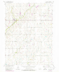 Clatonia Nebraska Historical topographic map, 1:24000 scale, 7.5 X 7.5 Minute, Year 1957