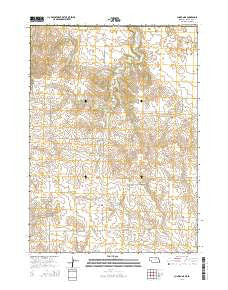 Clinton NE Nebraska Current topographic map, 1:24000 scale, 7.5 X 7.5 Minute, Year 2014