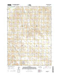 Coleridge Nebraska Current topographic map, 1:24000 scale, 7.5 X 7.5 Minute, Year 2014