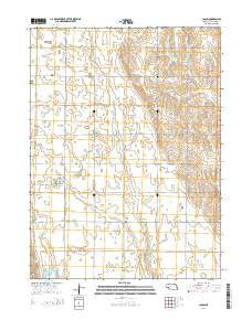 Colon Nebraska Current topographic map, 1:24000 scale, 7.5 X 7.5 Minute, Year 2014