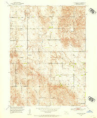 Comstock SE Nebraska Historical topographic map, 1:24000 scale, 7.5 X 7.5 Minute, Year 1952