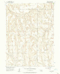 Curtis SW Nebraska Historical topographic map, 1:24000 scale, 7.5 X 7.5 Minute, Year 1956
