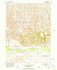 Cushing Nebraska Historical topographic map, 1:24000 scale, 7.5 X 7.5 Minute, Year 1955