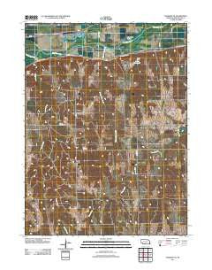 Danbury NE Nebraska Historical topographic map, 1:24000 scale, 7.5 X 7.5 Minute, Year 2011