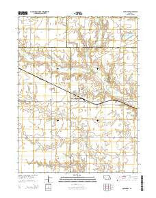 Davenport Nebraska Current topographic map, 1:24000 scale, 7.5 X 7.5 Minute, Year 2014