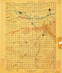 David City Nebraska Historical topographic map, 1:125000 scale, 30 X 30 Minute, Year 1899