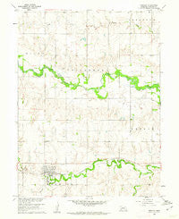 Deshler Nebraska Historical topographic map, 1:24000 scale, 7.5 X 7.5 Minute, Year 1960