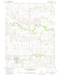 Deshler Nebraska Historical topographic map, 1:24000 scale, 7.5 X 7.5 Minute, Year 1960