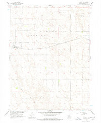 Dickens Nebraska Historical topographic map, 1:24000 scale, 7.5 X 7.5 Minute, Year 1956