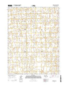 Dickens NE Nebraska Current topographic map, 1:24000 scale, 7.5 X 7.5 Minute, Year 2014