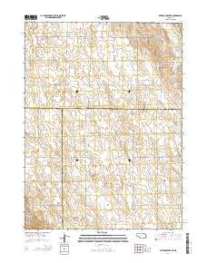 Dittons Creek NE Nebraska Current topographic map, 1:24000 scale, 7.5 X 7.5 Minute, Year 2014