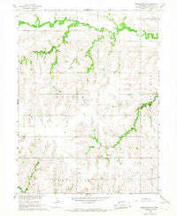 Dorchester SW Nebraska Historical topographic map, 1:24000 scale, 7.5 X 7.5 Minute, Year 1966