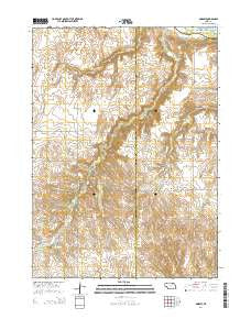 Dorsey Nebraska Current topographic map, 1:24000 scale, 7.5 X 7.5 Minute, Year 2014