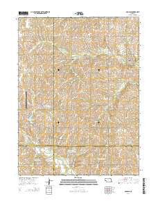 Douglas Nebraska Current topographic map, 1:24000 scale, 7.5 X 7.5 Minute, Year 2014