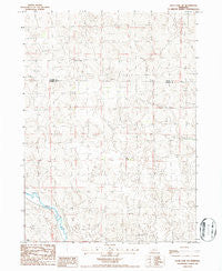 Duck Lake SW Nebraska Historical topographic map, 1:24000 scale, 7.5 X 7.5 Minute, Year 1986