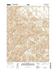 Dunning NE Nebraska Current topographic map, 1:24000 scale, 7.5 X 7.5 Minute, Year 2014