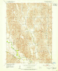 Eddyville NE Nebraska Historical topographic map, 1:24000 scale, 7.5 X 7.5 Minute, Year 1951