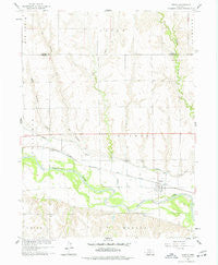 Edison Nebraska Historical topographic map, 1:24000 scale, 7.5 X 7.5 Minute, Year 1958