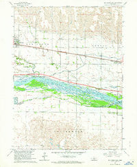 Elm Creek East Nebraska Historical topographic map, 1:24000 scale, 7.5 X 7.5 Minute, Year 1962