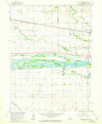 Elm Creek West Nebraska Historical topographic map, 1:24000 scale, 7.5 X 7.5 Minute, Year 1961