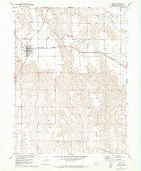 Elwood Nebraska Historical topographic map, 1:24000 scale, 7.5 X 7.5 Minute, Year 1971