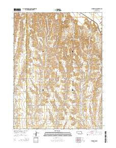 Elwood SW Nebraska Current topographic map, 1:24000 scale, 7.5 X 7.5 Minute, Year 2014