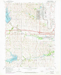 Emerald Nebraska Historical topographic map, 1:24000 scale, 7.5 X 7.5 Minute, Year 1964