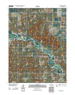 Endicott Nebraska Historical topographic map, 1:24000 scale, 7.5 X 7.5 Minute, Year 2011